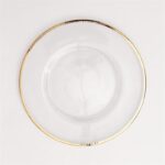 Wholesale glass charger plate PZ-020 product photo